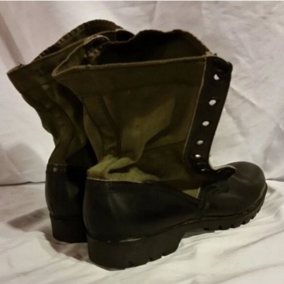 1960S sz13XN BATA VIETNAM SPIKE PROTECTIVE GREEN JUNGLE BOOTS JUNE 1966 SI 525 main image 8
